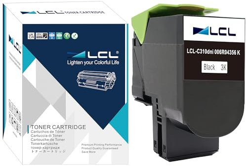 LCL Kompatibel Tonerkartusche C310 C310DNI C310DNIM C315 C315DNI 006R04356 (1 Schwarz) Kompatibel für Xerox C310 C310DNI C310DNIM C315 C315DNI Printers