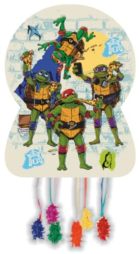 BeenSmile, Ananas grande tartarughe ninja, articoli per feste, pignata da riempire con giocattoli o ragazzi, decorazione per feste per bambini, compleanni e celebrazioni
