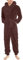 KONG JIMFAN Thermounterwäsche Herren Kurze Sporthose Herren Kompressionshose Herren Lang Kapuzenpullover Herren Thermo Langarmshirt Herren Winter Herren Langärmliges Unterhemd Herren(2-Brown,S)