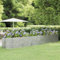 Willood Hochbeet Pulverbeschichteter Stahl 507x100x68 cm Silbern