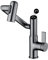 GEOATON Temperature Bathroom taps,2 Sprays,No Electrical Temperature Display Single Handle Bathroom taps,Bathroom Sink taps (Temperature Display, Gray)