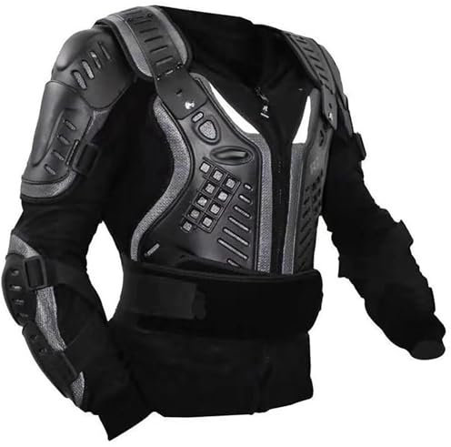 Offroad-Motorrad-Panzerungskleidung Schützende Fahrradbekleidung Renn-Halsschutz Anti-Fall-Panzerung Schutzausrüstung Fahrradausrüstung Erwachsene Motorrad-Körperschutzweste No neck brace,3XL
