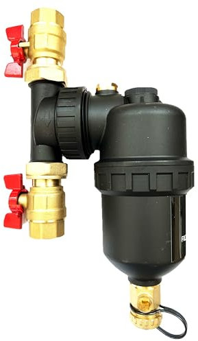 IBO Magnetischer Schlammabscheider 3/4” Schmutzfänger, Satz Mit Zubehör und Schlüsselanhänger, Magnet Filter Schmutzfänger, Magnetischer Partikelabscheider, Magnet Schlammabscheider