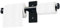 Double Roll Toilet Roll Holder, OBODING, Black Stainless Steel Toilet Paper Holder, Adhesive or Drilling Toilet Paper Holder Wall Mount for Bathroom (Black)