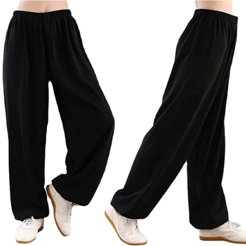 Tai Chi Pants Comfortable Tai Chi Training Pants Breathable Kung Fu Taichi Uniforms Martial Arts Tai chi Clothing Qigong Wing Chun Shaolin Wide Legs Knickerbocker