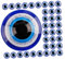 Toyvian 100pcs Flatback Evil Eye Charms Chic Resin Beads for Diy Crafts Cartoon Characters Scrapbooking Cell Phone Decoration and Hair Clips Durable and Unique Design for Easy Attachment