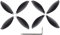 Yosoo 8-teiliges Drohnen-Propellerblatt, Drohnen-Propellerblatt Sparrot Anafi Propeller, CCW CW Propellerblätter Requisiten Propeller für Parrot Anafi Drone RC