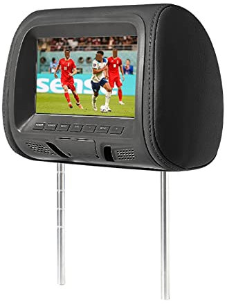 Car TV Universale 7 pollici auto poggiatesta MP4 cuscino monitor lettore multimediale con adattatore for presa accendisigari USB SD MP5 altoparlanti FM SH7038-P5 Offri un'esperienza super visiva(707-B