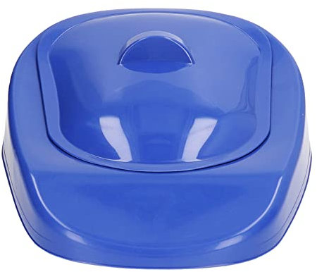 Orinal con Tapa, Ergonómico, Gran Capacidad, para Ancianos, Mujeres Embarazadas, Pacientes Postrados en Cama, Uso Doméstico y Hospitalario (azul oscuro)