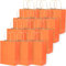 Gcardist Medium 16Pcs Krafttaschen mit Griffen 27x21x11cm Geschenktaschen Orange Senior Farbe Taschen Mehrfachverwendung (mittlere Größe, 7.6x4.75x10.5 inch)