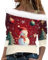 Topassion Weihnachtspullover Damen Mit Schulterriemen Xmas Plüsch Schulterfrei Langarm Pullover Off Shoulder Elegant Langarmshirt Herbstpullover Sweatshirt Christmas Winterpullover Sweatshirt(Wine,M)