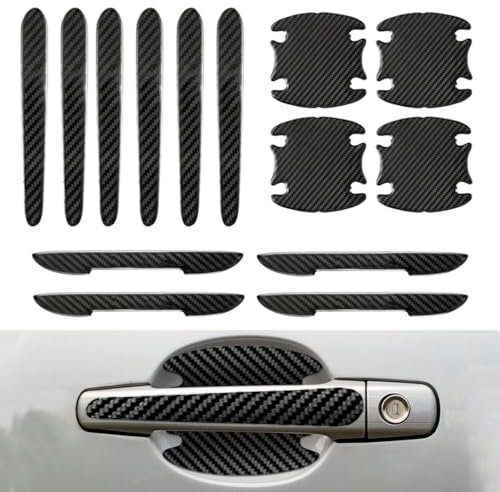 14 Pièces Protecteur Poignée Porte de Voiture, Autocollants de Protection Portiere Voiture, Protection Porte Contre Bandes Anti Collision, Anti-Rayures Protege Autocollants pour Divers Véhicules
