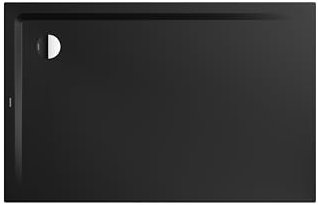 Kaldewei SUPERPLAN 1832-5, Duschwanne mit Wannenträger extraflach, 75x80cm, 383247983676, Farbe: schwarz matt 100