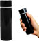 AONAYO Petite bouteille isotherme de 150 ml - En acier inoxydable - Pour boissons chaudes - Portable - Noir