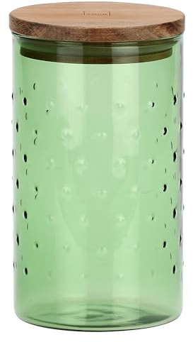 THUN - Barattolo Bloomia, medio - vetro borosilicato - Collezione Giardino di primavera - Ø 9.3 cm, 15.5 cm h