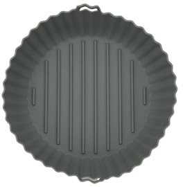 Fackelmann Panier Silicone Rond pour Air Fryer Ø22,5 cm Réutilisable | Cuisson nette en air fryer, Format rond 22,5 cm, Silicone pratique, Lave-vaisselle, Congélateur