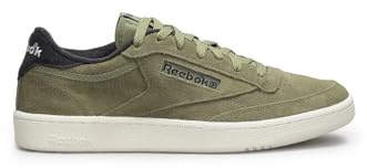 Reebok Club C 85 Vintage, Unisex Adult Sneakers, Grittygreen Black Chalk, 43 EU (43 EU)