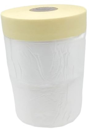 SOPOTUTU Película Protectora y Cinta de Enmascarar Resistente al Agua para Pintura Película Adhesiva de Fácil de Usar para Renovación de Coches y Decoración del Hogar Color Blanco