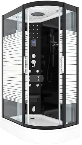 AcquaVapore Dampfdusche Sauna Dusche Duschkabine D30-73M2R-EC 80x120 cm MIT 2K Scheiben Versiegelung