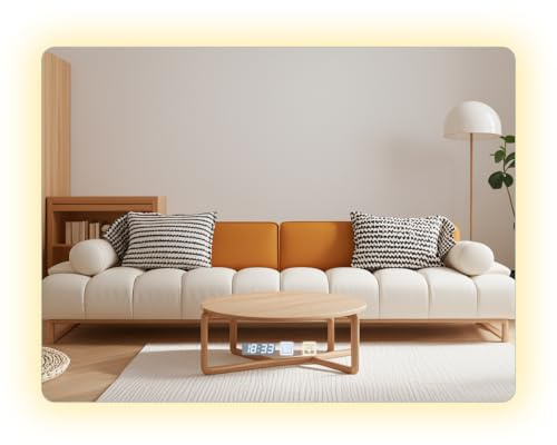 Yelyee Rechteckiger Badspiegel mit Beleuchtung 80x60 cm, Dimmbar LED Spiegel mit Beleuchtung, DREI Farbtemperaturen, Touch-Schalter, Anti-Beschlag-Funktion, Timer-Einstellung, Memory-Funktion