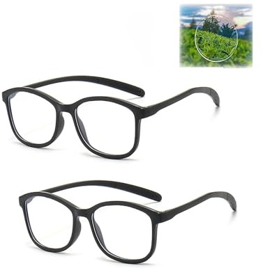 CesmiPSteh Brille Die Sich Automatisch Der Sehstärke Anpasst, Intelligente Zoom Brille Automatischer Fokussierung,Autofokus Brillen mit Selbsteinstellung,Adaptive Blaulichtschutz Fokus Brillen (W340)