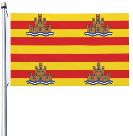 Gartenflagge Ibiza Robuste Hofbanner Wetterfeste Pride Fahnen Für Drinnen Draußen Terrasse 3X5 Ft