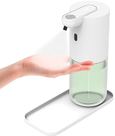 Desinfektionsspender Automatisch Alkoholsprühgerät 400ml Elektrischer Sprühspender mit Sensor, Berührungslos Desinfektionsmittelspender Wand mit Tropfschale, 4-Stufig für Schule, Hotel, Zuhause