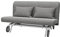 Soferia Sofabezug Kompatibel Mit PS 2er-Bettsofa Sofaüberzug Sofaüberwurf Sofaschoner Cover Kratzfest Hydrophobie Allergenfrei Elegance Grau