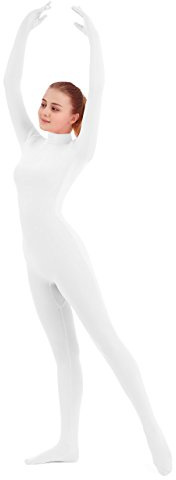 SUPRNOWA Damen Turtleneck Full Body Unitard Bodycon Einteiler Ganzkörper-Overall Langarm Rollkragen Tanzen Yoga Gymnastik Kostüm Bühnenauftritt