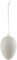 BRUBAKER Ostereier 6 cm Kunststoff matt weiß mit Aufhängern - naturgetreue Optik - 20er-Set