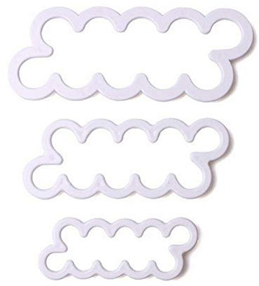 WDYJMALL 3PCS 3D Rose Flower Petal Cake Fondant Cookie Cutter DIY Decorating Mould