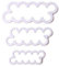 WDYJMALL 3PCS 3D Rose Flower Petal Cake Fondant Cookie Cutter DIY Decorating Mould
