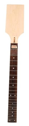 Yinfente Ahorn-Gitarrenhals mit 24 Bundstäbchen, Palisanderholz-Griffbrett zum Selbermachen, Ersatz für E-Gitarren (64,8 cm Mensur)