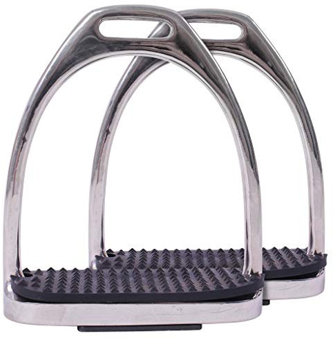 ARBO-INOX Steigbügel Fillis Edelstahl mit Gummieinlage (12cm)