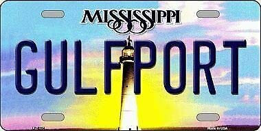 TNND Gulfport Mississippi Neuheit Metall Nummernschild Schild 15,2 x 30,5 cm