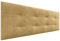 DHOME Gepolstertes Kopfteil ACUALINE 8cm Dick - Bett-Kopfteil in Stoff und Kunstleder (Stoff Senf, 145cm für Betten 120/135/140)