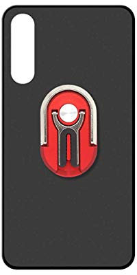 Sunrive Cover Per LG Velvet 5G, supporto smartphone per auto Custodia in molle matte silicone Morbida protector back Case girevole a 360 gradi Protettiva Kickstand(rosso)