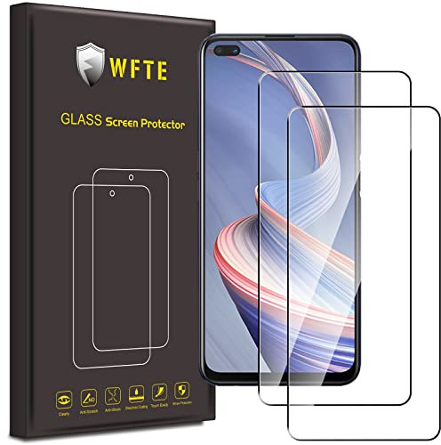 WFTE [2-Pack Protector de Pantalla para OPPO Reno4 Z 5G,9H Dureza,huellas dactilares libre,Sin Burbujas,Cristal Templado OPPO Reno4 Z 5G
