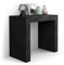 MOBILI FIVER, Angelica ausziehbarer Konsolentisch, 45(305) x90 cm, schwarzer Beton, Made In Italy