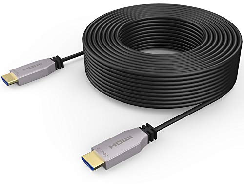 CZFULIN Cavo HDMI 25M/fibra ottica ad alta velocità 18Gbps HD 4K HDMI cavo/supporto 4K @60Hz, 4:4:4 Ultra sottile, HDR10, HDCP2.2, ARC, 3D, Dolby Vision, lettore DVD audio, computer portatile PS3/PS4