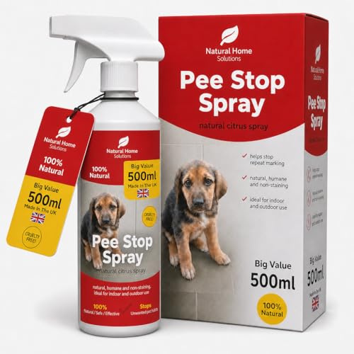 Eco Pee Stop Spray Urine Stop for Cat Dog Enzyme Urine Destroyer Repellent Stop Cats Dogs Repeat Marking Indoors Outdoors 100% Natural 500ml