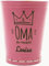 Diamandi Leder Würfelbecher mit Gravur - PINK- Ladies Edition - inklusive 5 Würfeln - Geschenk-Idee für die Oma - persönliche Gravur (Oma Du rockst!)