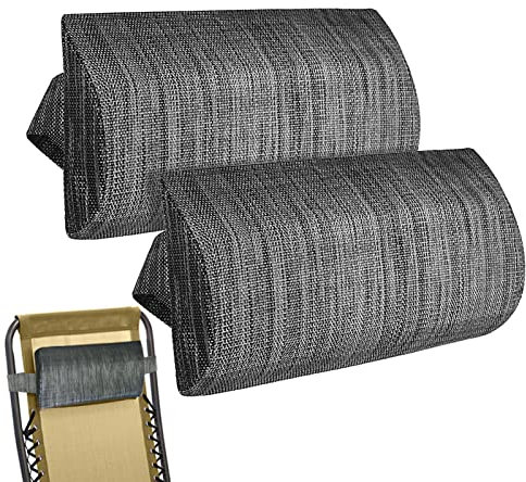 2 Deck Chair Head Cushion, Recliner Chair Head Pillow, Sun Lounger Head Pillow, Head And Neck Pillows, Headrest Pillow For Recliner Chair, Adjustable Neck Support Pillow For Armchair, Lounge Chair