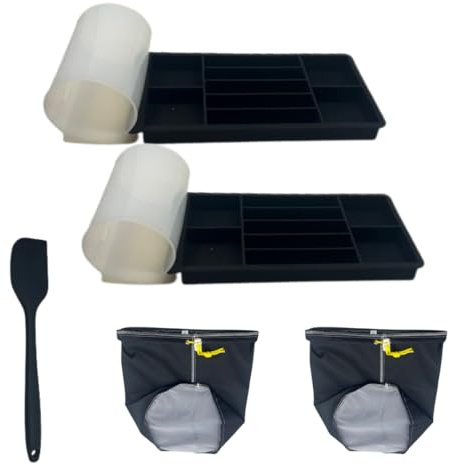 Inverbrooke Easy Magic Butter Set - Infused Herbal Butter Kit - Cocktail Craft Ice Cube Tray - All Essentials included - Silicone Mold, Spatula and Micron Bags