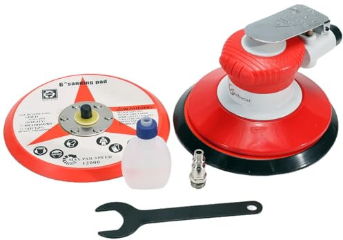 15,2 cm Luft-Exzenterschleifer, pneumatische Handschleifer für Holzpolierer, Metall und Karosseriearbeiten, Dual-Action-Schleifer