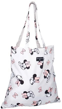 Micky Maus Minnie Frauen Stofftasche weiß