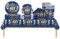69pcs Navy Blue Gold 60th Birthday Decorations - Happy 60th Birthday Tablecloth, Paper Plates, Napkins, Cups Set for Him, Her