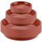 MAHIONG Set di 30 piattini rotondi in plastica rossa, 12 cm, 18 cm, 24 cm, per vasi da fiori per interni ed esterni