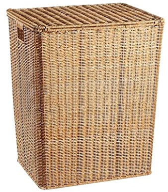 VNNHGB Poubelle Poubelle Panier tissé Corbeille à ordures rectangulaire avec poignées pour salles de Bains, Bureaux à Domicile Poubelles Poubelles de Recyclage (Couleur: Marron foncé) (