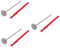 Mobestech 3 Pièces thermomètre de climatiseur de voiture thermomètres pour auto mécanique pour décoration pour voiture de climatisation r134a rouge